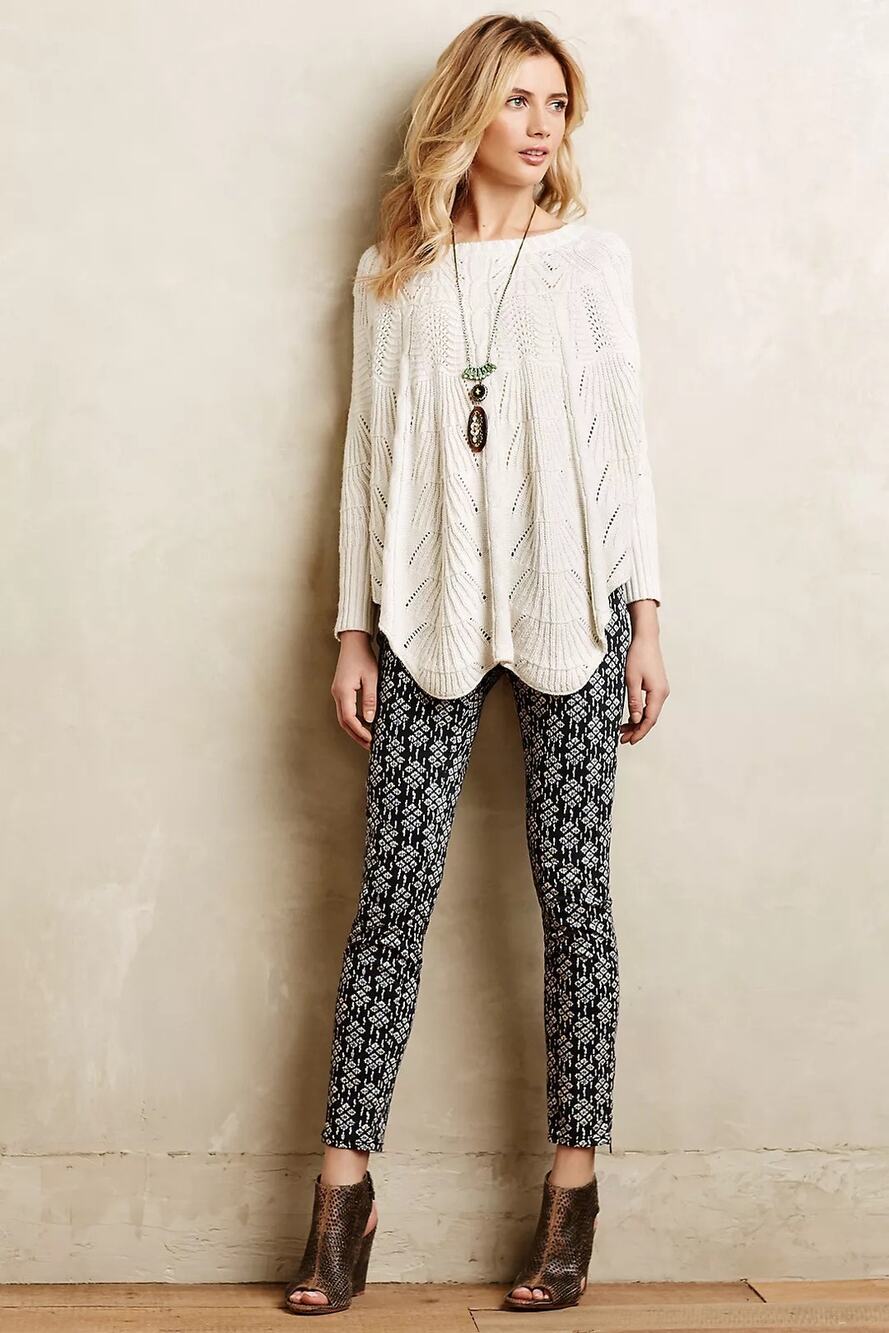 Anthropologie Pilcro Serif Sateen Skinny Jeans Womens Size 27 Blue Ankle Zip EUC